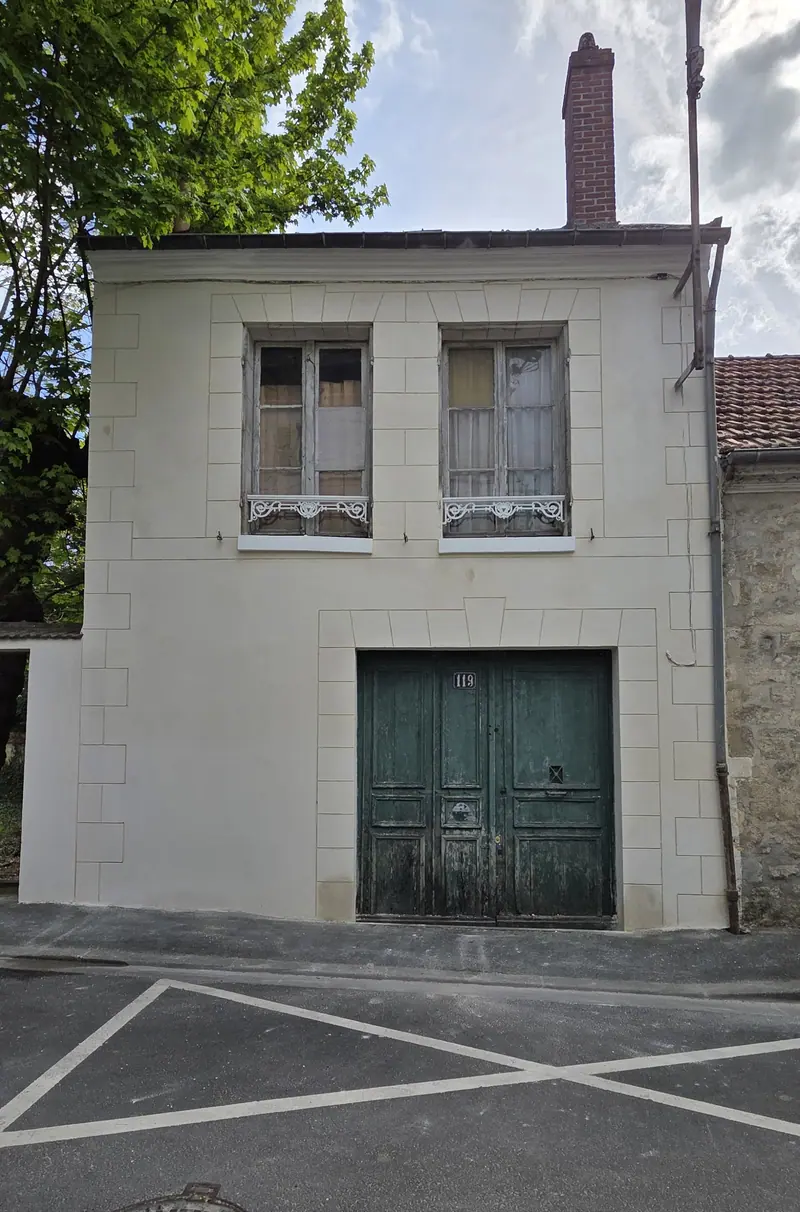 La seconde façade après travaux (Ravalement de façades, Parmain)
